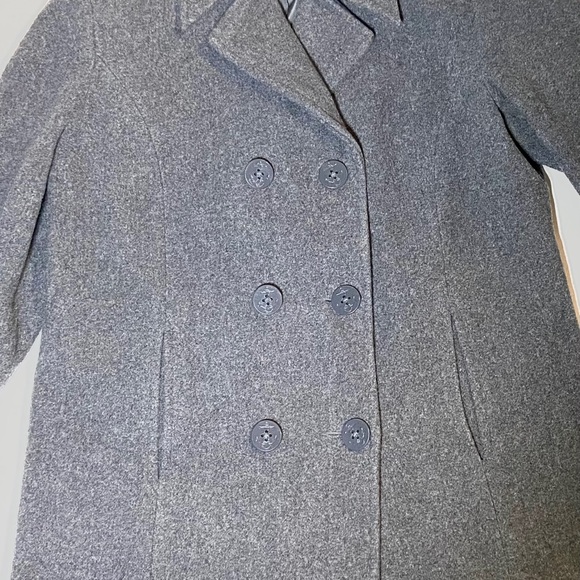 Centigrade Women’s Charcoal Gray Wool Pea Coat Med - Picture 7 of 9